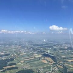 Flugwegposition um 10:56:59: Aufgenommen in der Nähe von Gemeinde Hofstetten-Grünau, Österreich in 1425 Meter